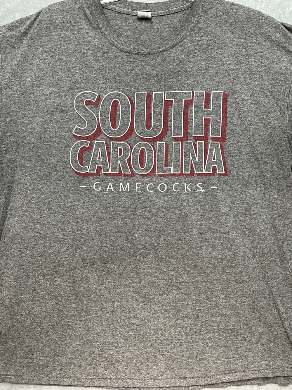 South Carolina Gamecocks Gray Graphic T Shirt Gildan Adult XL NCAA